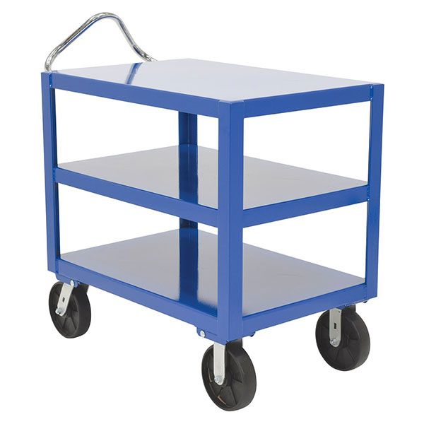 Heavy Duty Ergo Handle Cart 3Shelf 30X60