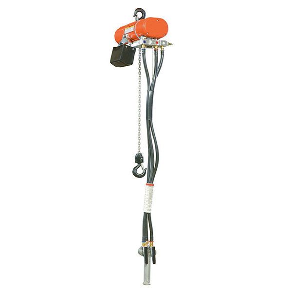 Air Chain Hoist 1000 Lb Cap 10 Ft Lift