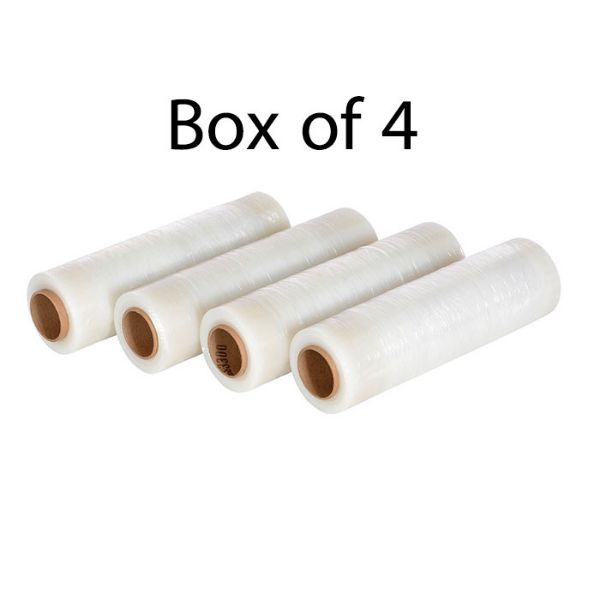 Clear Stretch Wrap for Hand Held Wrapper 1,500 Feet 4pk