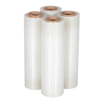 Stretch Wrap - 4PK for Hand Held Wrappers - P/N: SRF-18 a Clear Stretch Wrap for Hand Held Wrapper 1,500 Feet 4pk