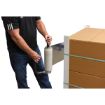 Stretch wrap dispenser with foam ergonomic style handle, Vestil P/N: SW-HAND-BG 