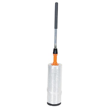 Vestil Ergonomic Telescopic Handle Wrap Stick Stretch Wrapper Model SW-HAND-WS Wrap stick pallet wrap with tension control braking system. Vestil P/N: SW-HAND-WS