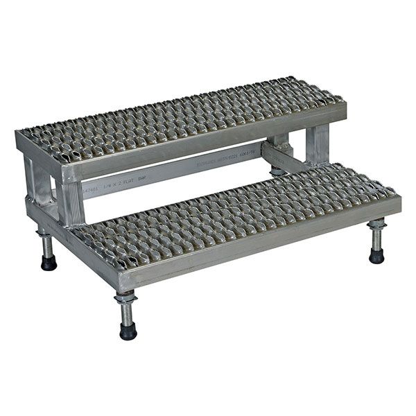 Adjustable SS Steps Stand 2 Step 36 X 23