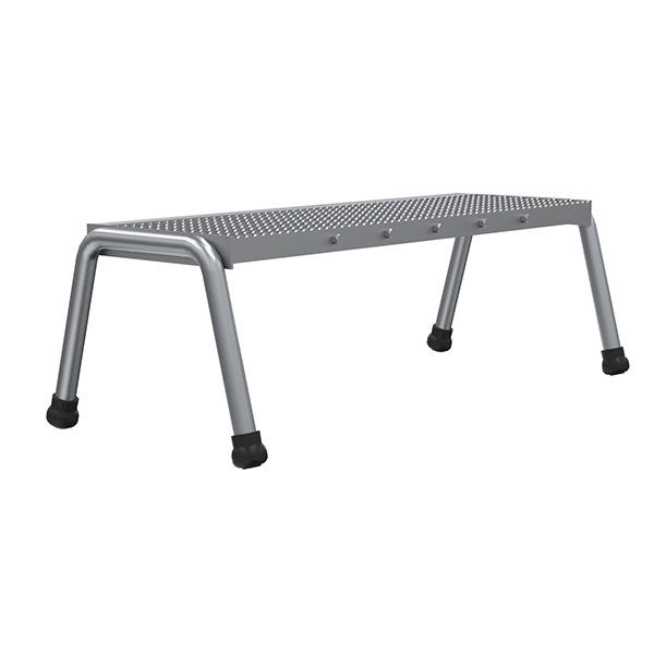 Alum Step Stand - 1 Step Wide Welded