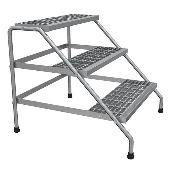 Alum Wide 3-Step Stand - Knock Down