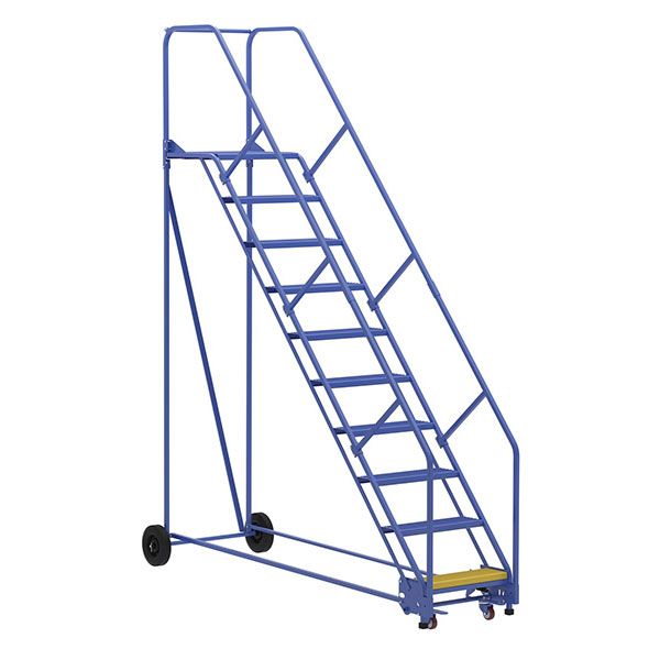 Warehouse Ladder 50 Degree Angle, Perorated 6 Step 21 In