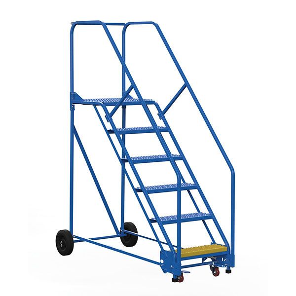 Warehouse Ladder 50 Degree Angle, Grip Strut 8 Step 21 In