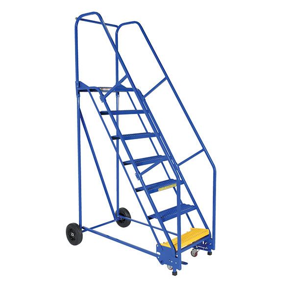 Warehouse Ladder 58 Degree Angle, Grip Strut 9 Step 14 In