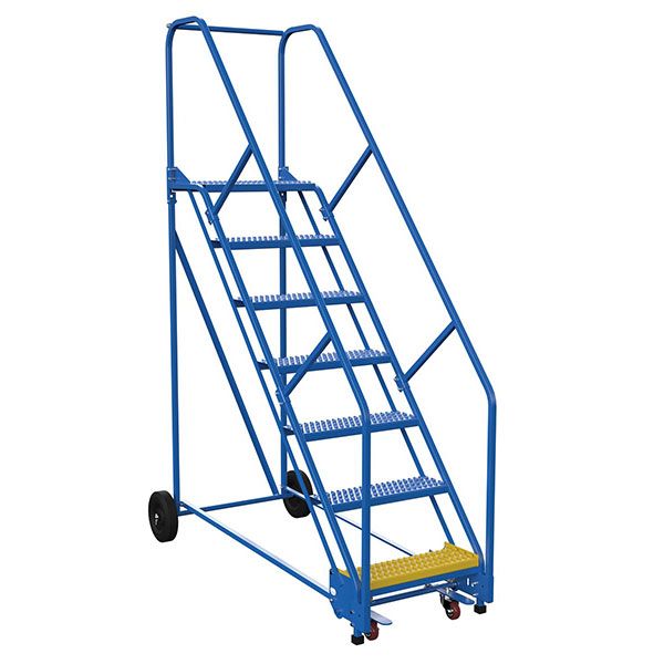 Warehouse Ladder 50 Degree Angle, Grip Strut 9 Step 14 In