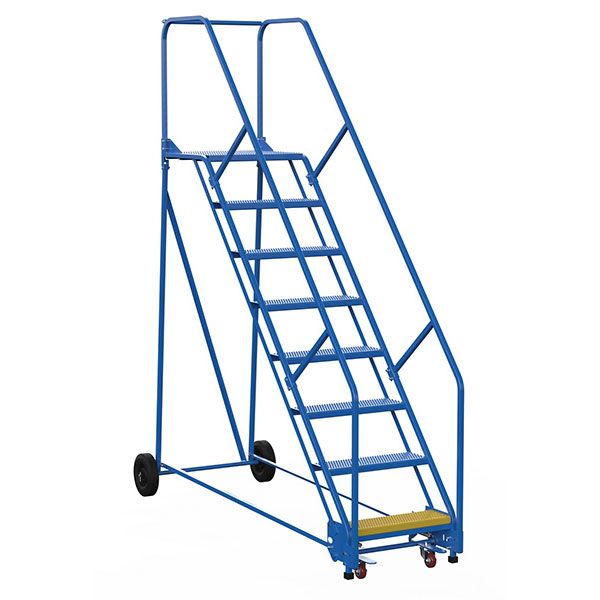 Warehouse Ladder 50 Degree Angle, Perorated 10 Step 21In
