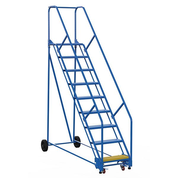 Warehouse Ladder 50 Degree Angle, Perorated 11 Step 14In