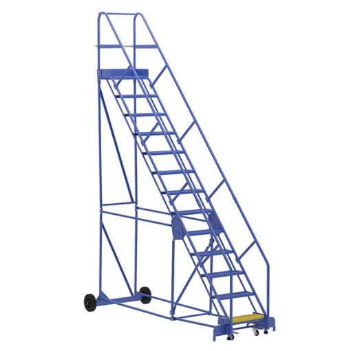 Warehouse Ladder 50 Degree Angle, Perforated 13 Stp 14 In.