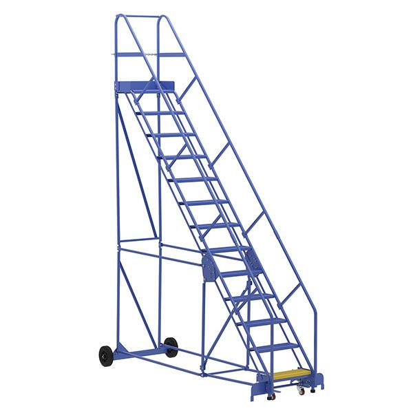 Warehouse Ladder 50 Degree Angle, Perforated 13 Stp 14 In.