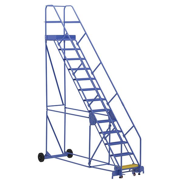 Warehouse Ladder 50 Degree Angle, Grip Strut 13 Stp 21 In.