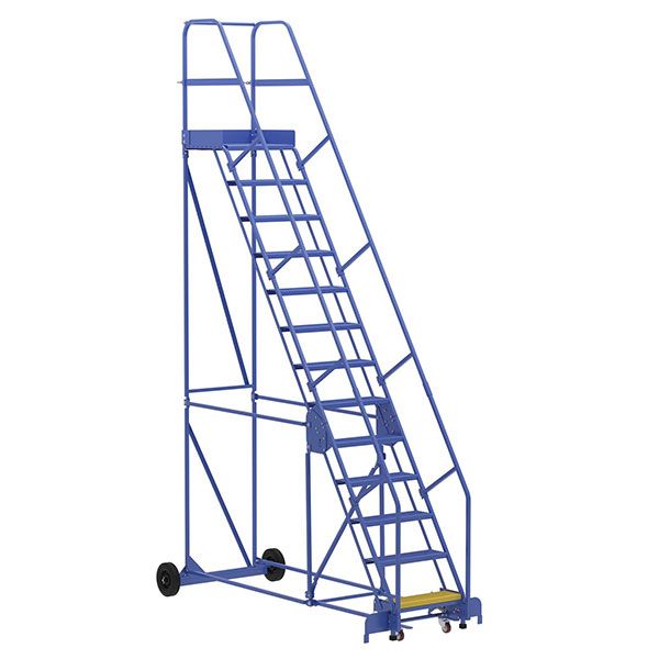 Warehouse Ladder 58 Degree Angle, Perforated 13 Stp 21 In.