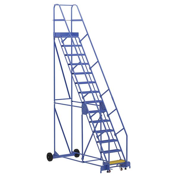 Warehouse Ladder 58 Degree Angle, Grip Strut 14 Stp 14 In.