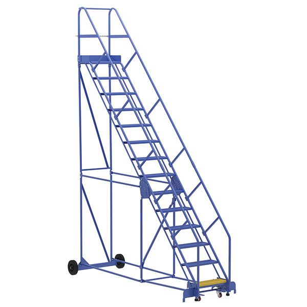 Warehouse Ladder 50 Degree Angle, Perforated 14 Stp 14 In.
