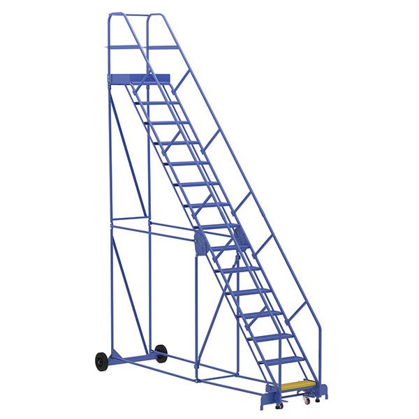 Warehouse Ladder 50 Degree Angle, Perforated 15 Stp 21 In.