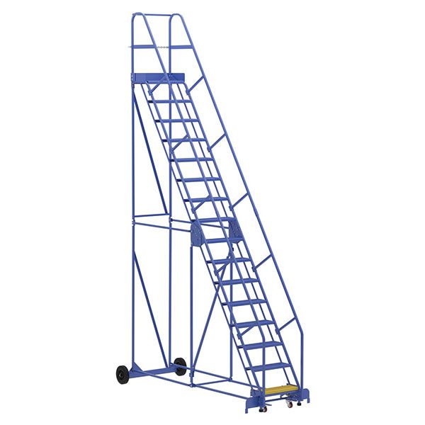 Warehouse Ladder 58 Degree Angle, Perforated 16 Stp 10 In.