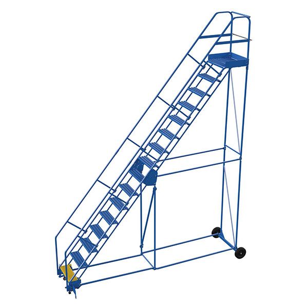 Warehouse Ladder 50 Degree Angle, Grip Strut 16 Stp 21 In.
