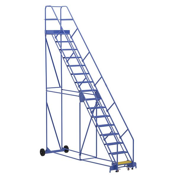 Warehouse Ladder 50 Degree Angle, Perforated 16 Stp 21 In.