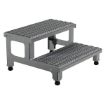 Alum Adjustable Step Stand 2-Step 24X23