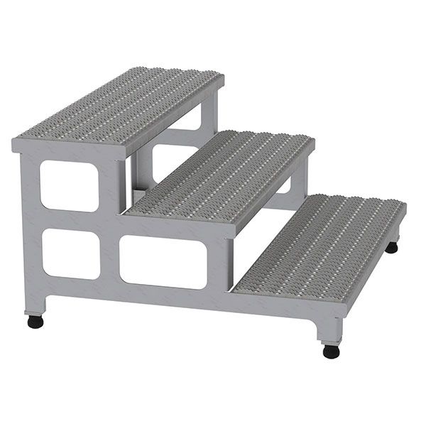 Ss Adjustable Step Stand 3-Step 36 X 34