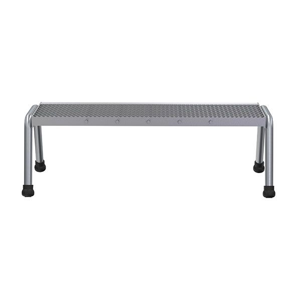 Alum Step Stand- 1 Step Wide Welded Yell