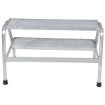 Aluminum Step Stand - 2 Step Wide Welded