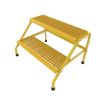 Alum Step Stand- 2 Step Wide Knkdwn Yell