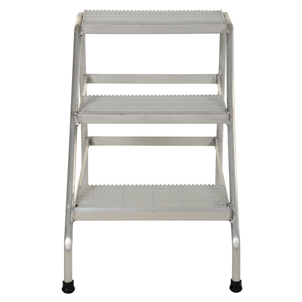 Aluminum 3 Step Stand 500 Lb. Capacity Silver|Shippers Mall