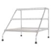 Aluminum Step Stand - 3 Step Wide Welded