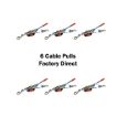 6 Pack of 2 Ton Cable Power Puller.