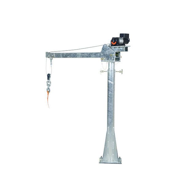 Dc Powered Jib Crane 2K 4-7 Ft Boom Galv