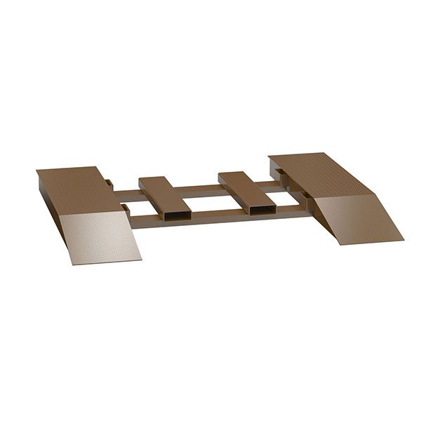 Steel Wheel Risers With Pick-Up Loop 72 X 18 X 10.25