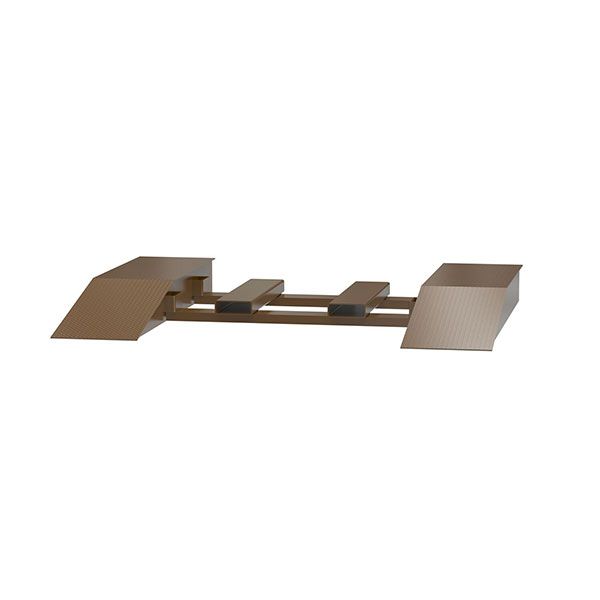 Steel Wheel Risers With Pick-Up Loop 72 X 18 X 12.25