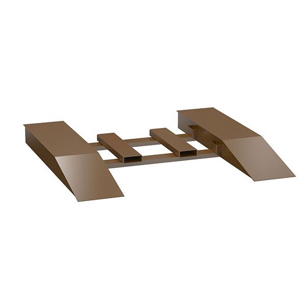 Steel Wheel Risers With Pick-Up Loop 84 X 18 X 12.25