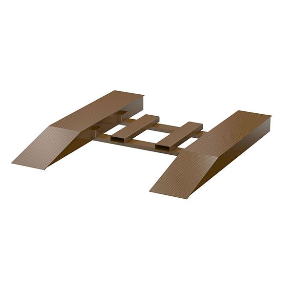 Steel Wheel Risers With Pick-Up Loop 96 X 18 X 12.25