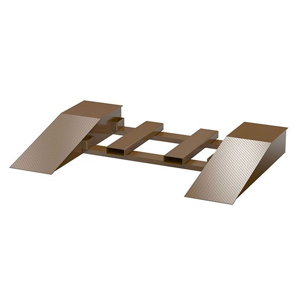 Steel Wheel Risers With Pick-Up Loop 48 X 18 X 6.25