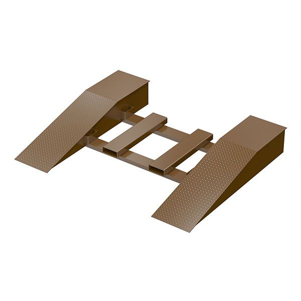 Steel Wheel Risers With Pick-Up Loop 60 X 18 X 8.25