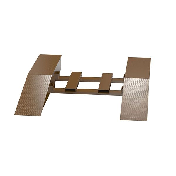 Steel Wheel Risers With Pick-Up Loop 84 X 18 X 8.25