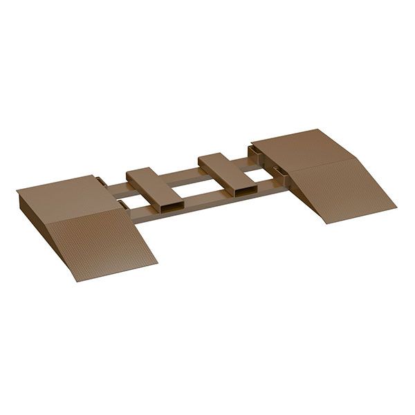 Steel Wheel Risers With Pick-Up Loop 60 X 24 X 10.25