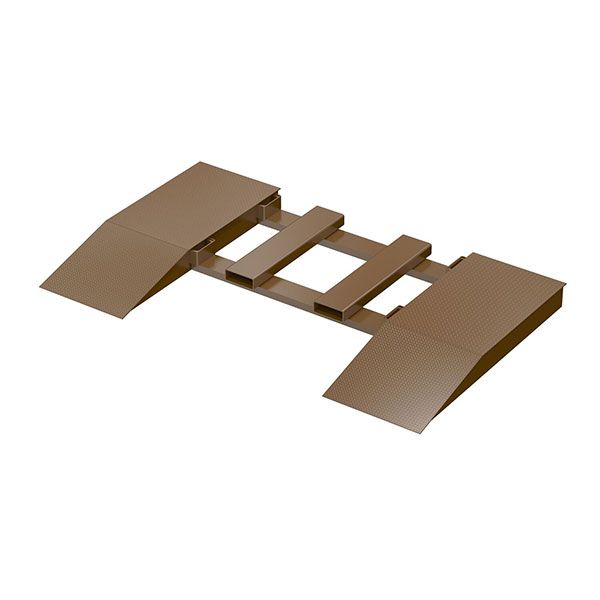 Steel Wheel Risers With Pick-Up Loop 72 X 24 X 10.25