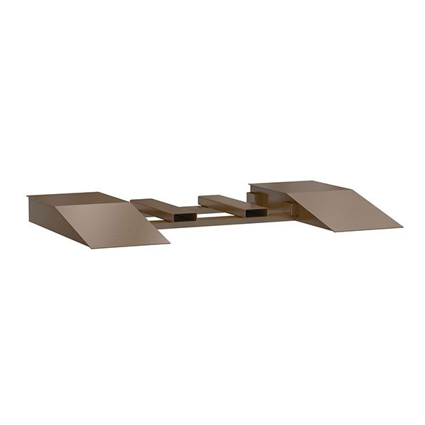 Steel Wheel Risers With Pick-Up Loop 108 X 24 X 12.25