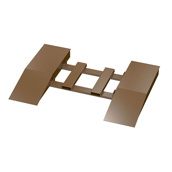 Steel Wheel Risers With Pick-Up Loop 72 X 24 X 12.25