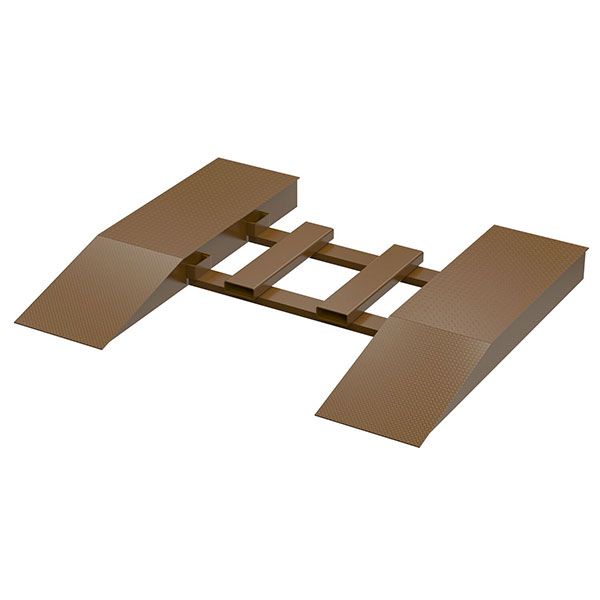 Steel Wheel Risers With Pick-Up Loop 84 X 24 X 12.25