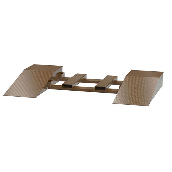 Steel Wheel Risers With Pick-Up Loop 48 X 24 X 6.25