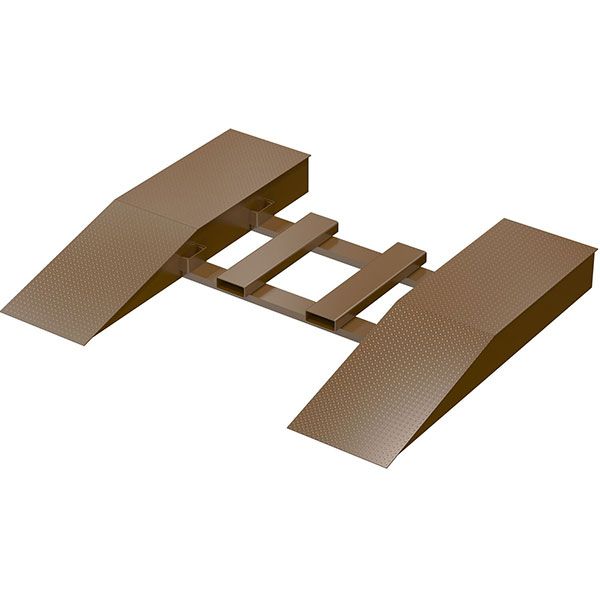 Steel Wheel Risers With Pick-Up Loop 84 X 24 X 6.25