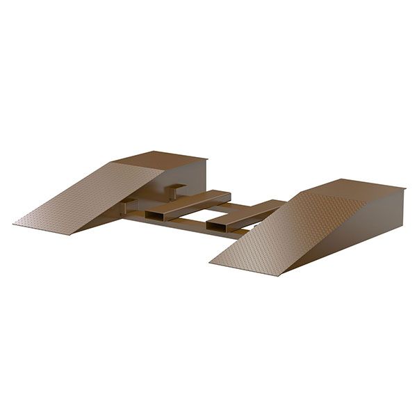 Steel Wheel Risers With Pick-Up Loop 72 X 24 X 8.25