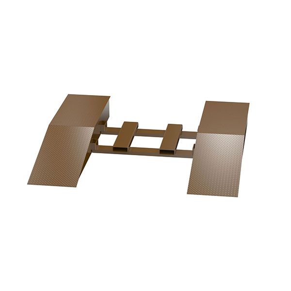 Steel Wheel Risers With Pick-Up Loop 96 X 24 X 8.25